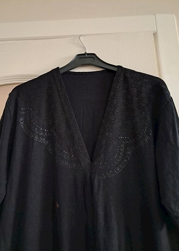 Siyah Midi Kadın Gevşek Kesim Giy-Çık - Görsel 4