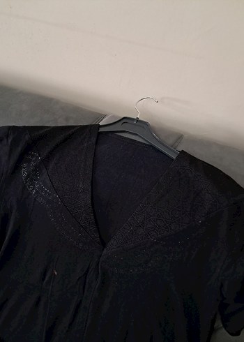 Siyah Midi Kadın Gevşek Kesim Giy-Çık - Görsel 14