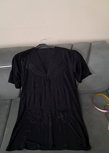 Siyah Midi Kadın Gevşek Kesim Giy-Çık - Görsel 9