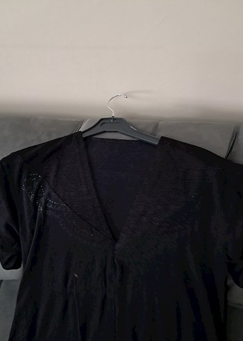 Siyah Midi Kadın Gevşek Kesim Giy-Çık - Görsel 10