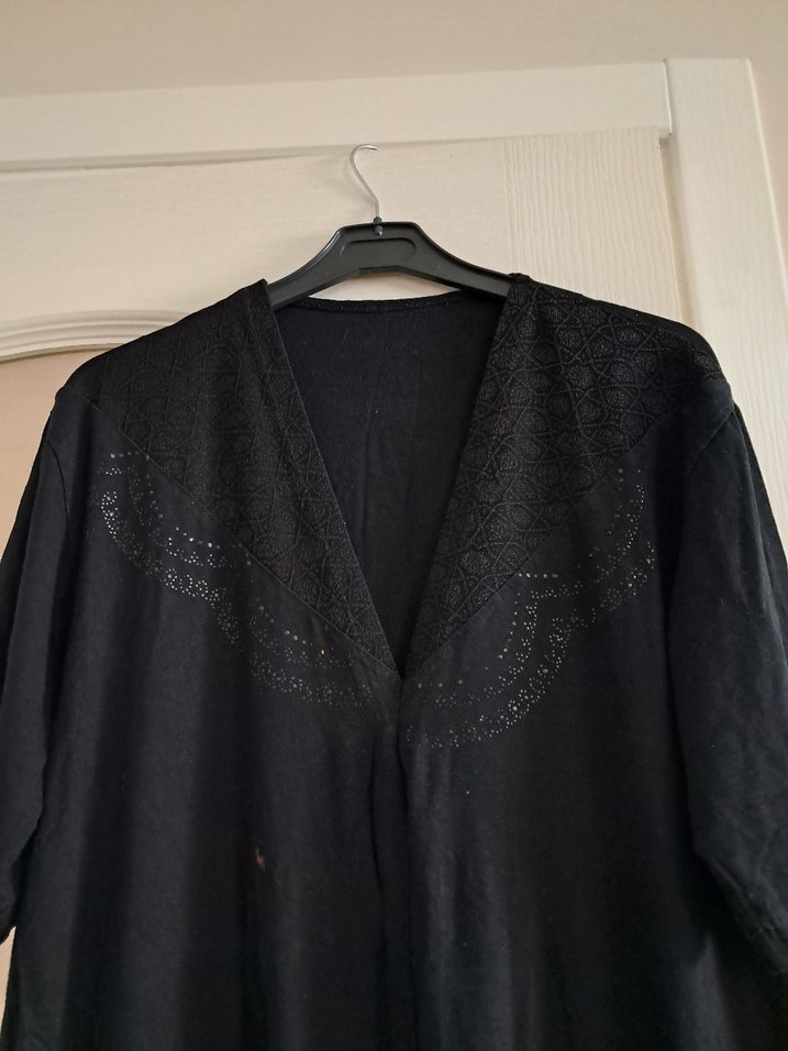 Siyah Midi Kadın Gevşek Kesim Giy-Çık - Görsel 4