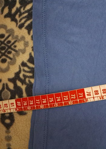 Mavi Oversize Denim Erkek Tişört - Görsel 5