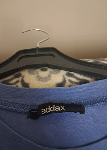 Mavi Oversize Denim Erkek Tişört - Görsel 10