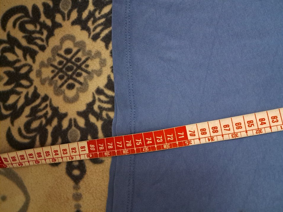 Mavi Oversize Denim Erkek Tişört - Görsel 5