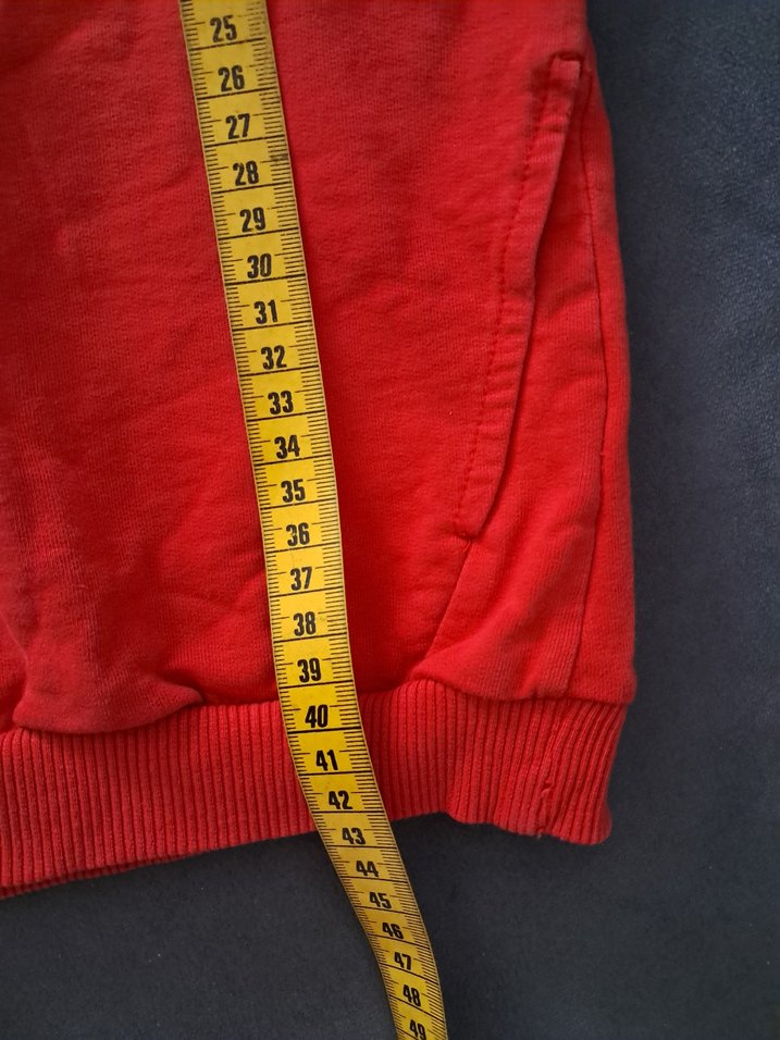 Kırmızı Kapüşonlu Erkek Sweatshirt - Görsel 5