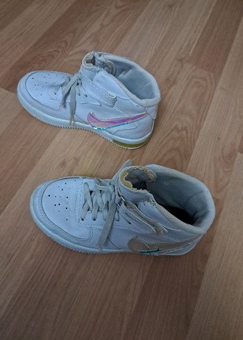 Beyaz Bağcıklı Kız Çocuk Spor Ayakkabı - Görsel 2