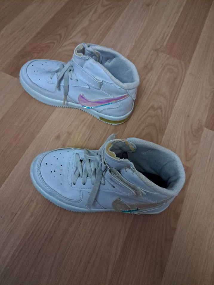 Beyaz Bağcıklı Kız Çocuk Spor Ayakkabı - Görsel 2