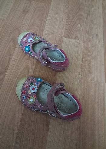 Çiçek Desenli Kız Bebek İlk Adım Ayakkabısı - Görsel 2