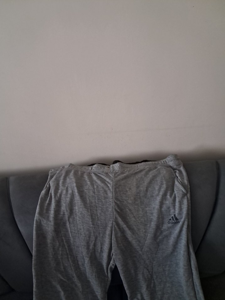 Gri erkek  Keten Eşofman Altı - Görsel 2