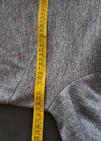 Kadın Gri Yüksek Yakalı Triko Elbise - Görsel 9