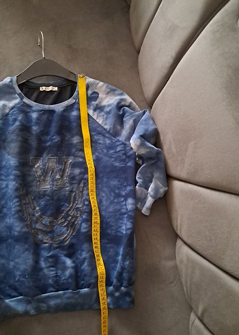 Erkek Çocuk Mavi Batik Desenli Sweatshirt - Görsel 10