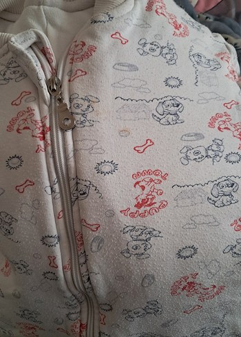 Beyaz  Fermuarlı Bebek Kız Tulumu - Görsel 9