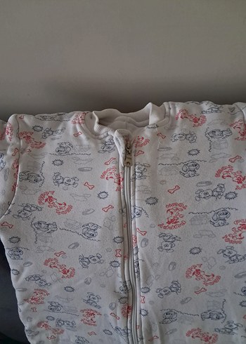 Beyaz  Fermuarlı Bebek Kız Tulumu - Görsel 2