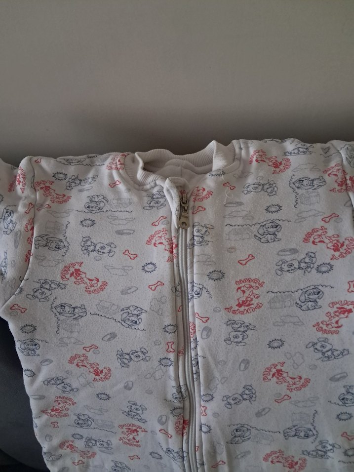 Beyaz  Fermuarlı Bebek Kız Tulumu - Görsel 2