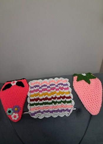 Renkli Örgü Banyo Süngerleri - Görsel 2