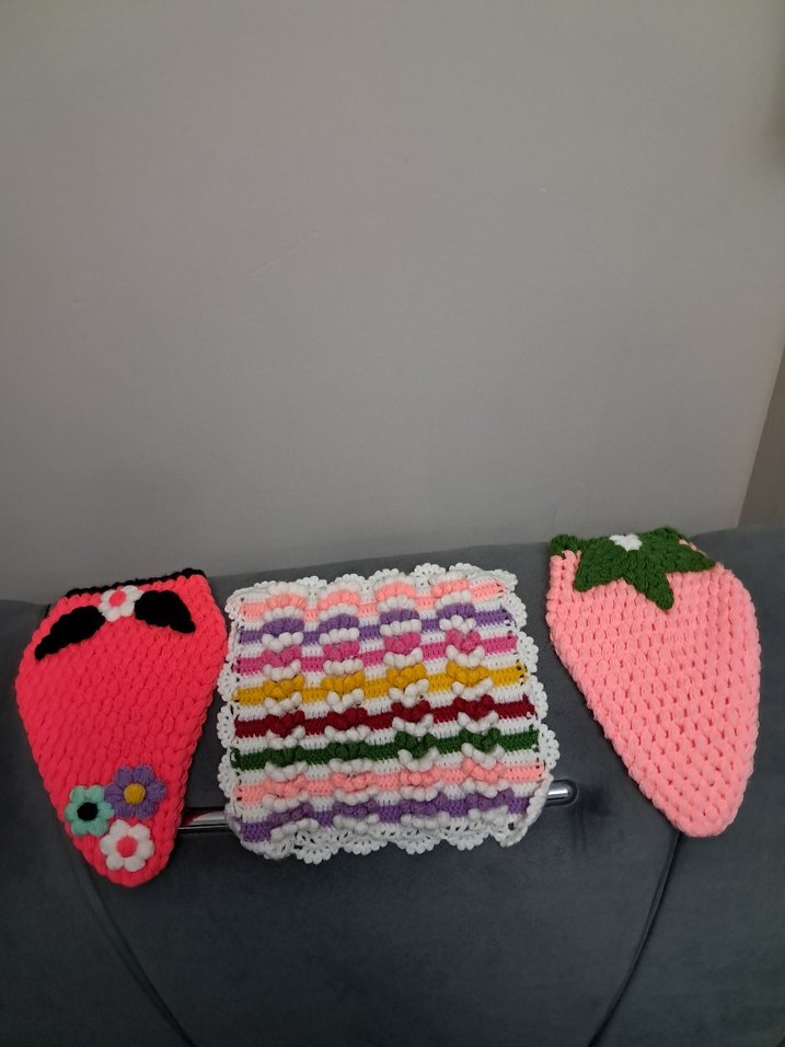 Renkli Örgü Banyo Süngerleri - Görsel 2