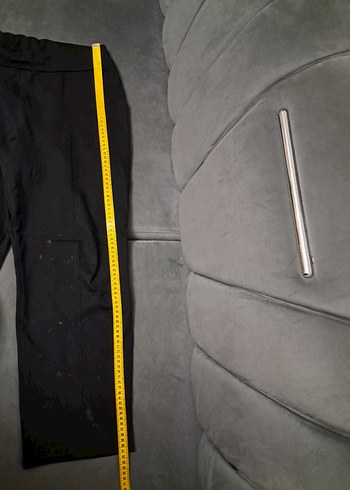 Siyah Rahat Kesim Kadın  Pantolonu - Görsel 7