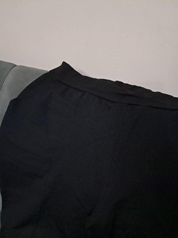 Siyah Rahat Kesim Kadın  Pantolonu - Görsel 5