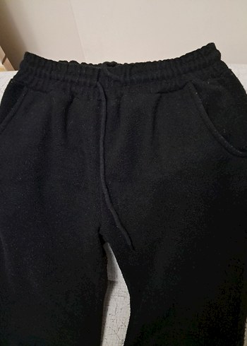 Kadın Siyah Rahat Kesim Sweatpant - Görsel 8