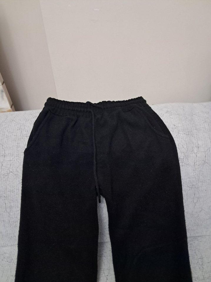 Kadın Siyah Rahat Kesim Sweatpant - Görsel 2