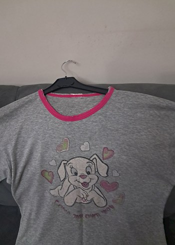 Gri kadın Sweatshirt, Uzun Kollu, Baskılı - Görsel 12