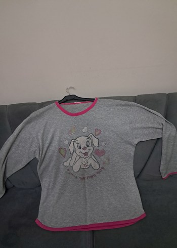 Gri kadın Sweatshirt, Uzun Kollu, Baskılı - Görsel 11