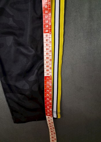 kadın  Kamuflaj Desenli Sarı Şeritli Pantolon - Görsel 6