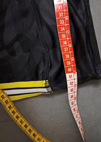 kadın  Kamuflaj Desenli Sarı Şeritli Pantolon - Görsel 8