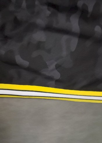 kadın  Kamuflaj Desenli Sarı Şeritli Pantolon - Görsel 11