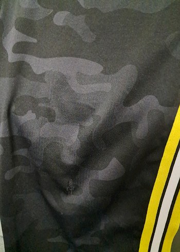 kadın  Kamuflaj Desenli Sarı Şeritli Pantolon - Görsel 12