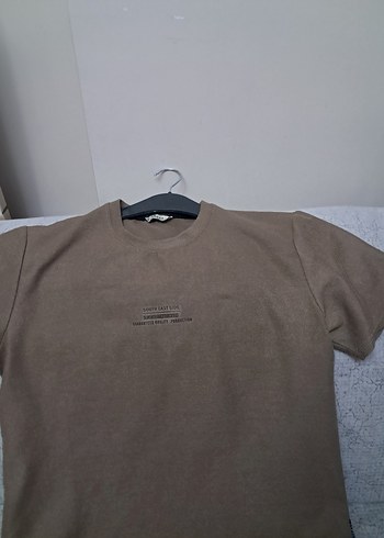 Bej Kısa Kollu Erkek Tişört - Görsel 10