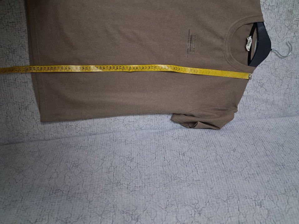 Bej Kısa Kollu Erkek Tişört - Görsel 5