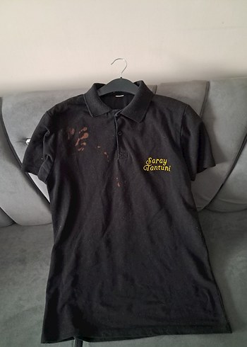 Siyah Düğmeli Erkek Polo Tişört - Görsel 6