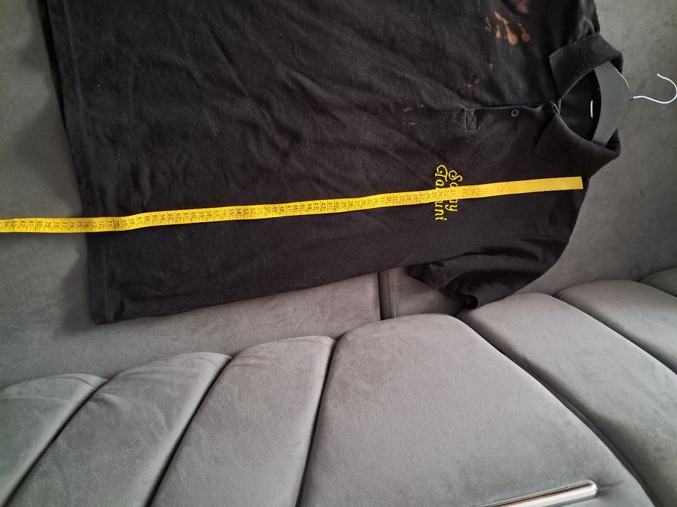 Siyah Düğmeli Erkek Polo Tişört - Görsel 4