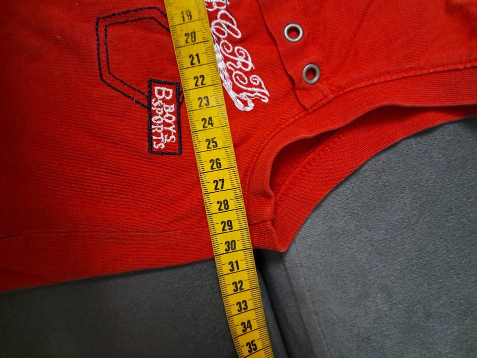 Kırmızı Erkek Çocuk Düğmeli Yelek - Görsel 5