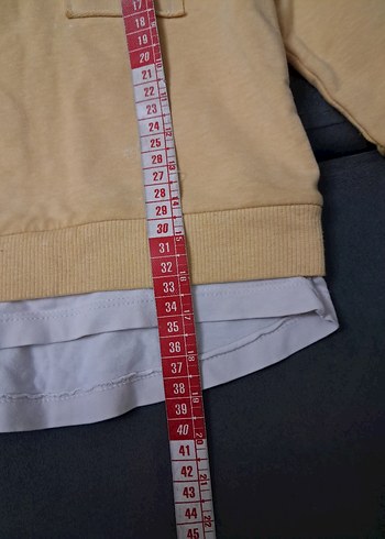 Gri Cep Detaylı Sarı Erkek Sweatshirt - Görsel 6