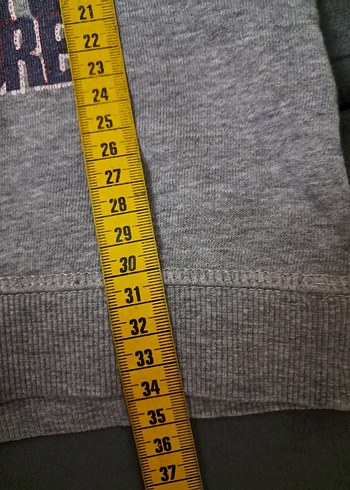 Gri Cep Detaylı Sarı Erkek Sweatshirt - Görsel 10