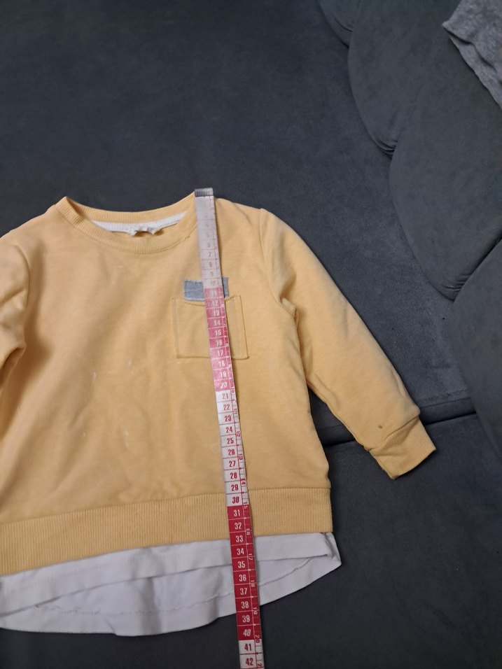 Gri Cep Detaylı Sarı Erkek Sweatshirt - Görsel 5