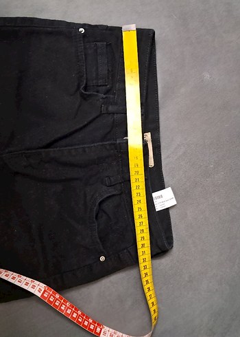 Siyah Kemerli Kadın Denim Pantolon - Görsel 10