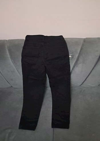 Siyah Kemerli Kadın Denim Pantolon - Görsel 6