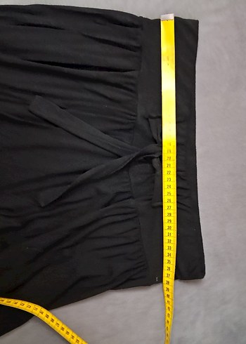 Kadın Siyah Keten Pilili Salaş Pantolon - Görsel 6