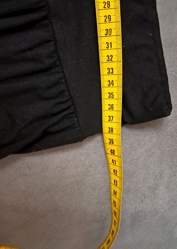 Kadın Siyah Keten Pilili Salaş Pantolon - Görsel 7