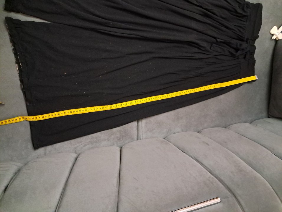 Kadın Siyah Keten Pilili Salaş Pantolon - Görsel 4