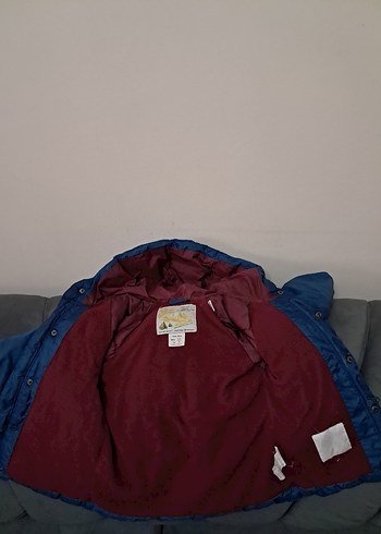 Erkek Çocuk Düğmeli Koyu Mavi Mont - Görsel 7