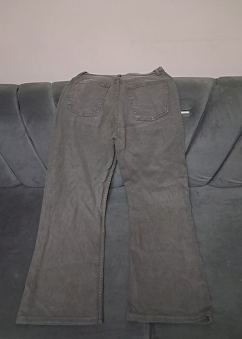 Gri Midi Kadın Denim Pantolon - Görsel 9