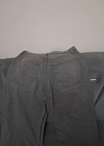 Gri Midi Kadın Denim Pantolon - Görsel 10