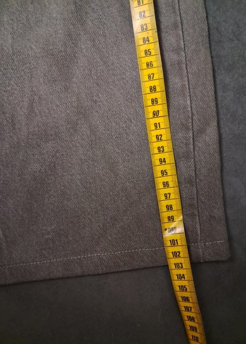 Gri Midi Kadın Denim Pantolon - Görsel 6