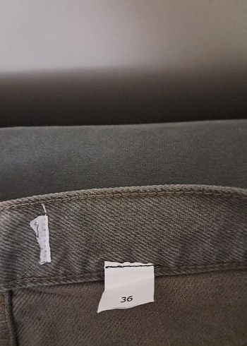 Gri Midi Kadın Denim Pantolon - Görsel 4