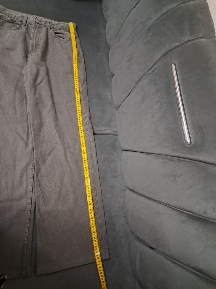 Gri Midi Kadın Denim Pantolon - Görsel 5