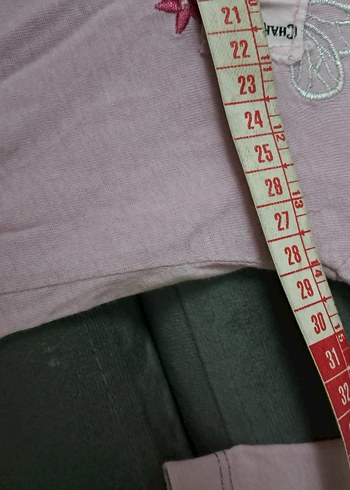 Kız Çocuk Pembe Nakışlı Uzun Kollu Pamuklu Tişört - Görsel 12